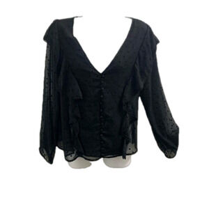 NWT Zara size Small sheer blouse
